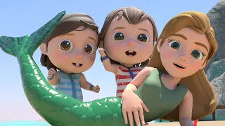 Family Beach Song 🌈 Let's Go to the Beach! Sing Along Kids Songs ABCkidtv