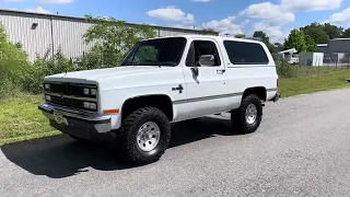 ANOTHER 1989 BLAZER!! Walk-around and Running Video for sale K5 squarebody