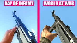 Day of Infamy vs Call of Duty World At War - Weapons Comparison