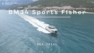 Hydrofoil Supported Performance Unleashed | Bering Marine 34 Aluminum Sports Fisher Boat