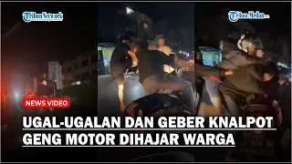 Sok Jago Ugal ugalan dan Geber Knalpot di Jalanan, Geng Motor ini Dihajar Warga