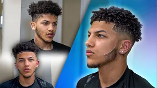 Full Hair Transformation From Nappy Fro To Curls (Bald Fade Haircut Tutorial)