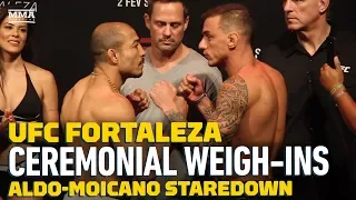 UFC Fortaleza: Jose Aldo vs. Renato Moicano Weigh-In Staredown - MMA Fighting