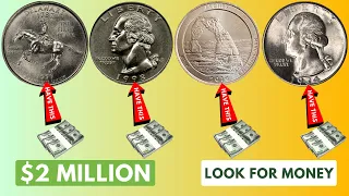 5 US Quarters You Won't Believe Are Worth Millions - RARE Coins worth A LOT of MONEY! - Don't Spend
