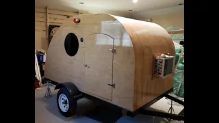 DIY Micro camper/Teardrop camper full build real time some time laps Ep.1 home built camper A series