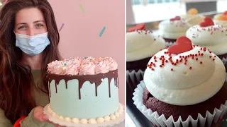 Day in the Life of a Bakery Owner and Professional Cake Decorator in 4K | Visiting Happycakes Bakery