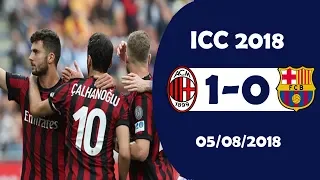 AC Milan vs Barcelona 1-0 Highlights | International Champions Cup 5/8/2018