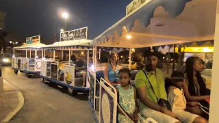 Toy train in Los Alcazares, Murcia, Spain