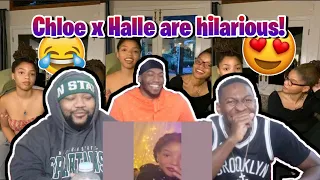 Chloe x Halle being a mess on IG Live Part 2 REACTION!!