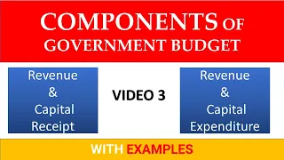 🔴Components of government budget class 12 | Difference between revenue and capital receipt of budget