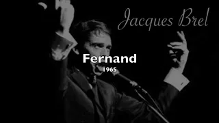 Jacques Brel -  Fernand (English and French subtitles)