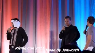 Hilarious Acteurs Rising Con Sebastien Roché Misha Collins Mark Pellegrino Mark Sheppard