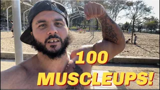 100 Muscleups! | NYC Calisthenics | Eric Rivera