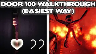 NEW DOOR 100 BOSS FIGHT WALKTHROUGH (EASIEST WAY) | Roblox Doors HOTEL+ Update