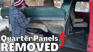 How To Remove Rusty Quarter Panels EASY! 1979 Ford Bronco Restoration |PART 29|