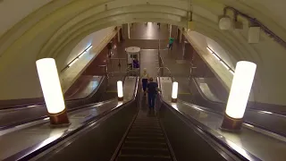 Moscow Metro. Dobryninskaya Station. 4K.