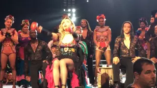 Madonna spank dancer and speech on Rebel Heart Tour Miami 2016