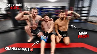 Sascha Hubers erster MMA Kampf geht gewaltig schief