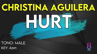 Christina Aguilera - Hurt - Karaoke Instrumental - Male