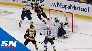 Connor Clifton Tips Puck By Jordan Binnington To Get Bruins On The Board In Game 1