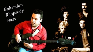 Queen Bass Line - Bohemian Rhapsody - with score, tab and play along