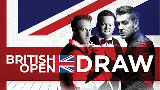 2021 British Open DRAW | Round One