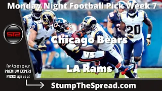 Chicago Bears vs Los Angeles Rams Week 7 NFL Free Pick and Prediction - 10/26/2020 - Monday MNF