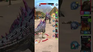 The apex Mortem Rex boss raid defeated!!!!! With my Mortem Rex and Rexy (Jurassic World alive)