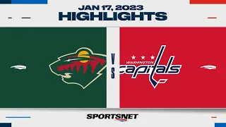 NHL Highlights | Wild vs. Capitals - January 17, 2023