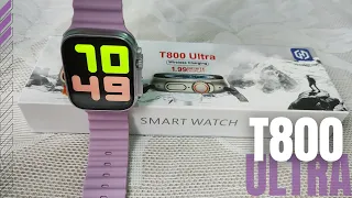 Smartwatch Series Ultra Termurah ada AOD | T800 Ultra Smart Watch Unboxing and Review | T800 Ultra