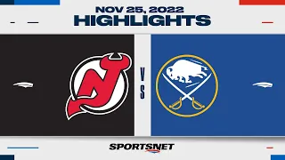 NHL Highlights | Devils vs. Sabres - November 25, 2022