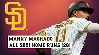 Manny Machado (#13) All 28 Home Runs of the 2021 MLB Season