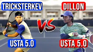 POWER vs SPEED | USTA 5.0 Singles Match vs Dillon!