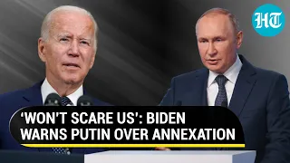 Biden threatens Putin after Russia annexes Ukraine’s 15% land; 'Will defend every inch' | Watch