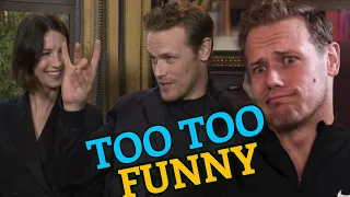 HOT SCOT Sam Heughan Sharing Cute & Funny Moments In Interviews