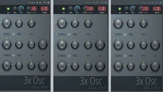 Аккордовый осциллятор через 3x Osc и Layer в FL Studio