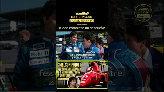 Como Piquet colocou Alesi na Ferrari. #shorts