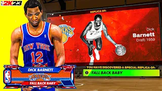 How to unlock Dick Barnett "FALL BACK BABY" Replica build on NBA 2K23!
