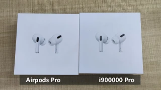 i900000 pro TWS- Fake Airpods Pro that cost 5 times less ReName, ReMap, Real Force Touch and GPS!!!!