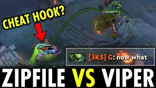 IS THIS A CHEAT HOOK?? OMG ZIPFILE PUDGE MID vs VIPER NO MERCY | Genius Pudge
