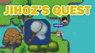 Pixels - Jihoz Shake Break Quest Tutorial (How to get Jihoz Fishing Net and Blue Bass)