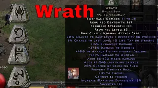 Diablo II Resurrected Rune Words - Wrath (Pul Lum Ber Mal)