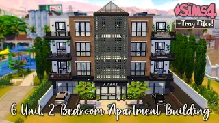 6 Unit, 2 Bedroom Apartment Building | The Sims 4 Stop Motion Build | Tray Files