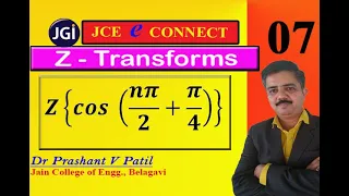 Z Transforms of 𝒄𝒐𝒔 (𝒏𝝅/𝟐+𝝅/𝟒) || 18mat31 || Dr Prashant Patil