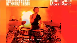 Before We Drift Away - Nothing But Thieves (V-drums GoPro one take drum cover with lyrics on screen)