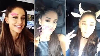 Ariana Grande | Snapchat Videos Compilation (October 2015) (Funny Moments)