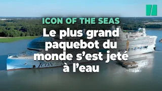 L’Icon of the Seas, le plus grand paquebot du monde, s’est jeté à l’eau pour la première fois