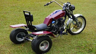 How to make Trike Motorcycle  | Homemade 125cc Three-wheel ATV