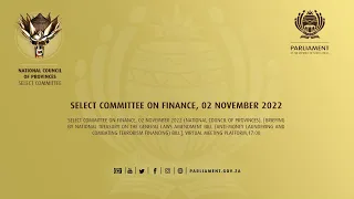 Select Committee on Finance, 02 November 2022