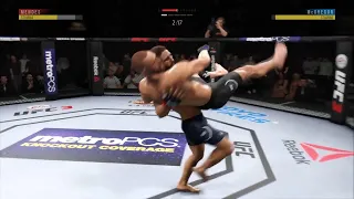 Conor Mcgregor vs Chad Mendes UFC 3 Simulation (AI)